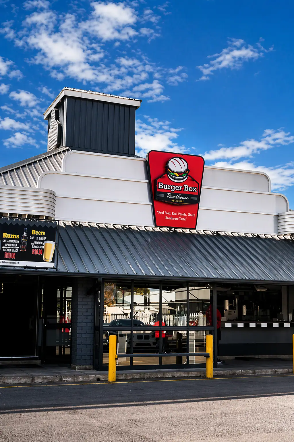 Front exterior of the Burger Box Benoni branch